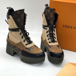 Ботинки женские Louis Vuitton светло-коричневые