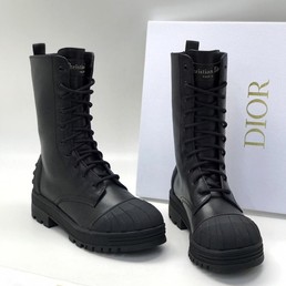 Женские ботинки Christian Dior Iron черные кожаные