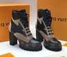 Ботинки женские Louis Vuitton STAR TRAIL черно-коричневые