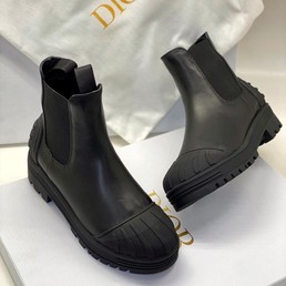 Женские ботинки Christian Dior Iron черные кожа