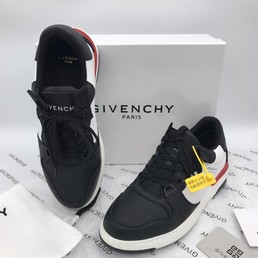 Мужские кожаные кроссовки Givenchy new collection 2021 черные