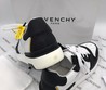 Мужские кожаные кроссовки Givenchy new collection 2021 черные с белым