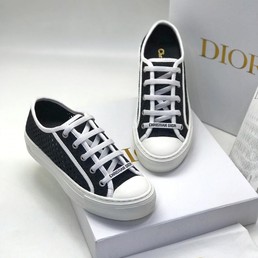 Женские кеды Christian Dior вышивка в виде сетки черного цвета