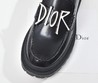 Женские лоферы Christian Dior черные кожаные