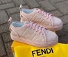 Женские кеды Fendi new collection 2020-2021 розовые