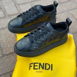 Женские кеды Fendi new collection 2020-2021 черные