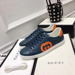 Кеды Gucci new collection 2021 синие