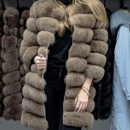 Шуба-трансформер из песца 4 в 1 (Мокко)