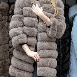 Шуба-трансформер из песца 4 в 1 (Клевер)