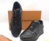 Мужские кроссовки Louis Vuitton коллекция 2021-2022 с орнаментом LV черные