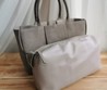 Женская сумка Bottega Veneta серая 36x25