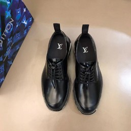 Мужские кожаные туфли Louis Vuitton черные