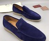 Мужские мокасины Loro Piana темно-синие