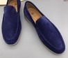 Мужские мокасины Loro Piana темно-синие