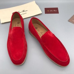 Мужские мокасины Loro Piana красные