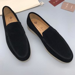 Мужские мокасины Loro Piana черные