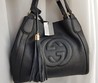 Женская сумка Gucci черная 35х28х15