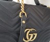 Женская сумка Gucci черная 27х19