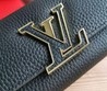 Кошелек кожаный Louis Vuitton черный 19х10