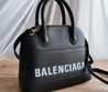 Женская кожаная сумка Balenciaga черная 28x22