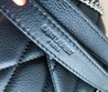 Женская сумка Yves Saint Laurent черная с серебряной цепочкой 26x17