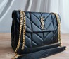 Женская сумка Yves Saint Laurent черная с золотистой цепочкой 26x17