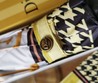 Зонт Christian Dior с логотипом белый с золотом