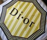 Зонт Christian Dior с логотипом белый с золотом