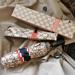 Зонт Gucci с логотипом бежевый