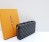 Портмоне Louis Vuitton серый с черным