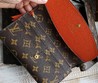 Кошелек кожаный Louis Vuitton коричневый с орнаментом LV 19х10