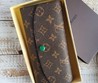 Кошелек кожаный Louis Vuitton коричневый с орнаментом LV 19х10