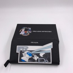 Портмоне Prada черный 19х10