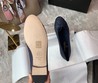 Кожаные балетки Chanel темно-синие