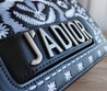 Женская кожаная сумка Christian Dior Jadior 25х16 черная