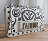 Женская кожаная сумка Christian Dior Jadior 25х16 белая