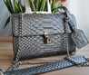 Женская сумка Yves Saint Laurent темное серебро 21х15